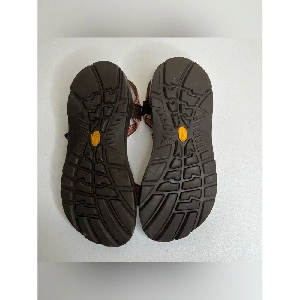 Chaco Z/2 Classic Sport Sandals Womens 9 Red Stripe Toe Loop Outdoor Hiking Shoe